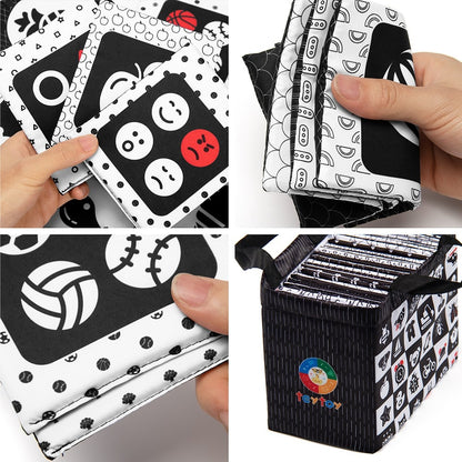 Soft Black & White Baby Flashcards (26 pcs) by HitMyNeed