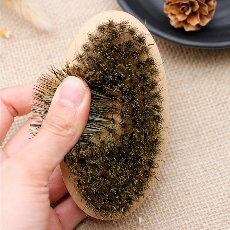 Soft Boar Bristle Beard Brush & Comb Gift Set by HitMyNeed