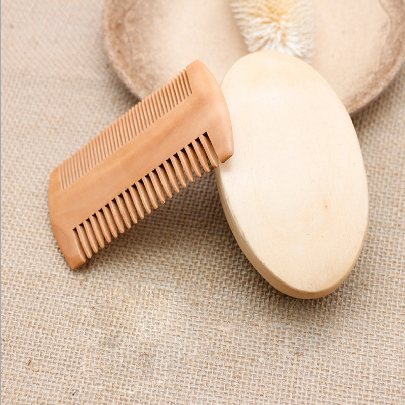 Soft Boar Bristle Beard Brush & Comb Gift Set by HitMyNeed