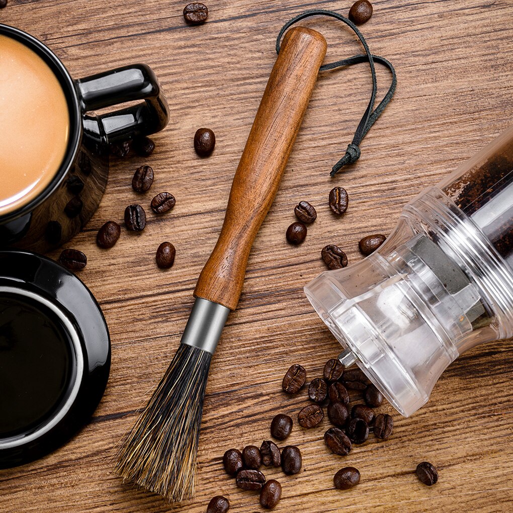 Soft Bristle Coffee Grinder Cleaning Brush by HitMyNeed