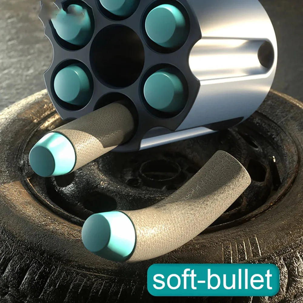 Soft Bullet Foam Toy Gun with EVA Darts & Revolver Mode by HitMyNeed