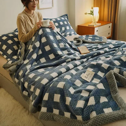 Soft Chenille Knit Throw Blanket for Couch & Bed by HitMyNeed