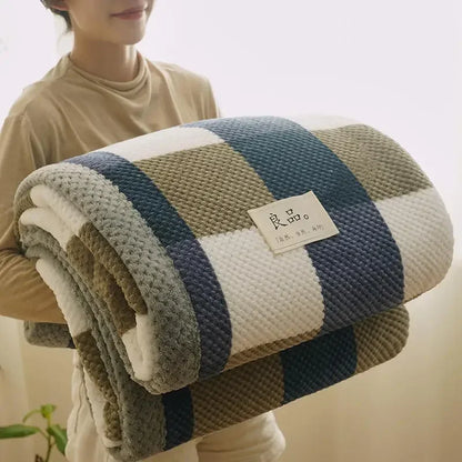 Soft Chenille Knit Throw Blanket for Couch & Bed by HitMyNeed