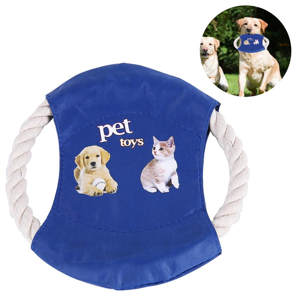 Soft Cloth Dog Frisbee Chew and Fetch Toy by HitMyNeed