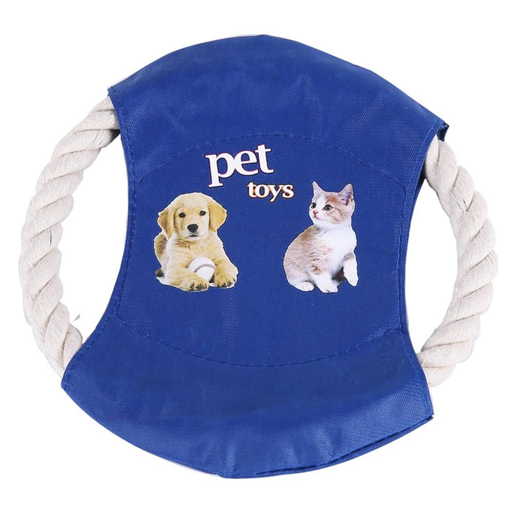 Soft Cloth Dog Frisbee Chew and Fetch Toy by HitMyNeed