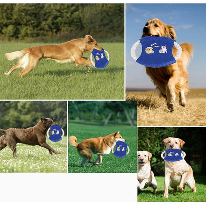 Soft Cloth Dog Frisbee Chew and Fetch Toy by HitMyNeed