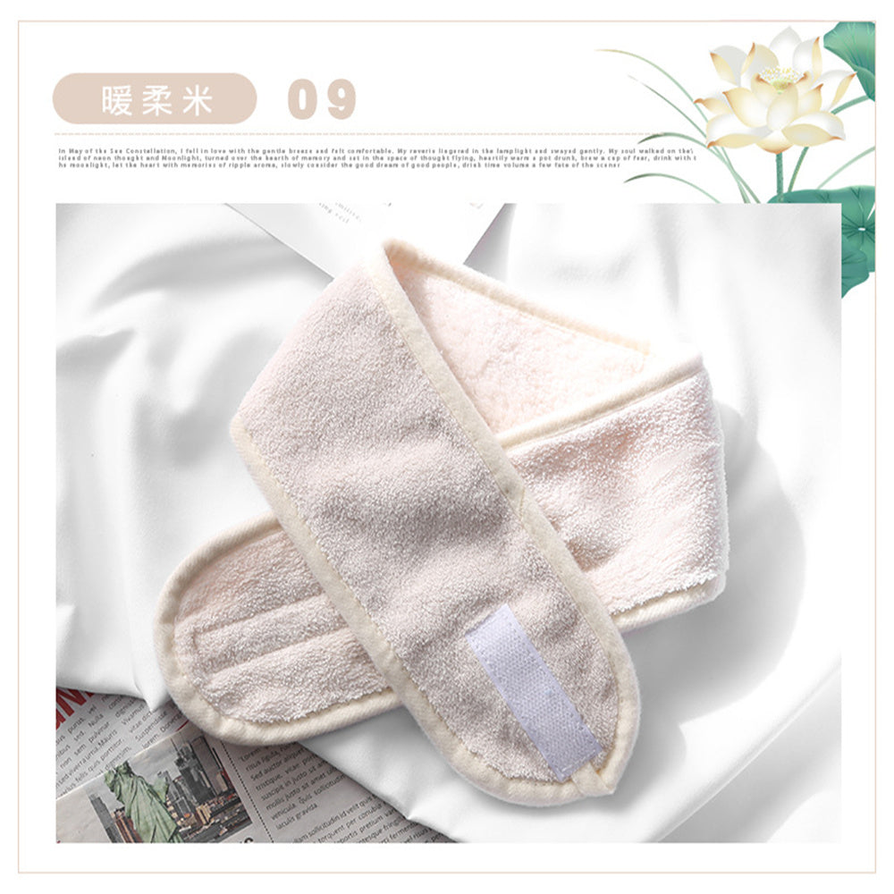 Soft Coral Fleece Adjustable Facial Headband h by HitMyNeed