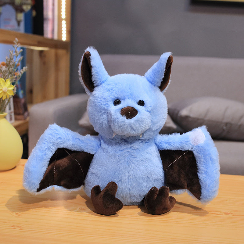 Soft Cotton Bat Plush Toy 24cm blue by HitMyNeed