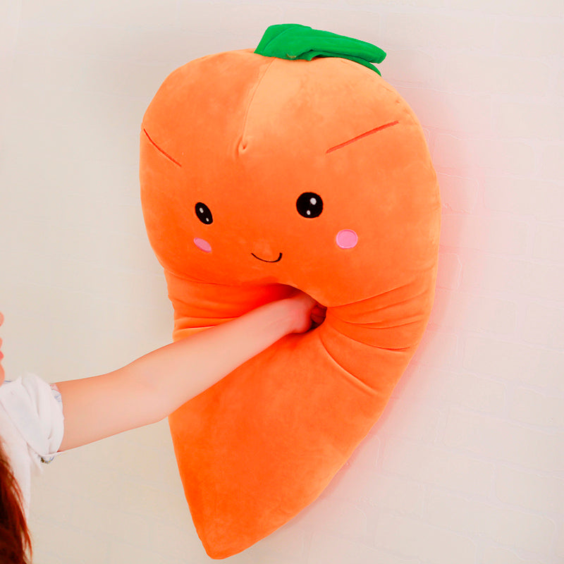 Soft Cotton Plush Carrot Toy Pillow by HitMyNeed
