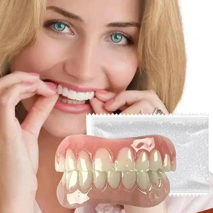 Soft Denture Silicone Kit Upper & Lower Teeth Set by HitMyNeed