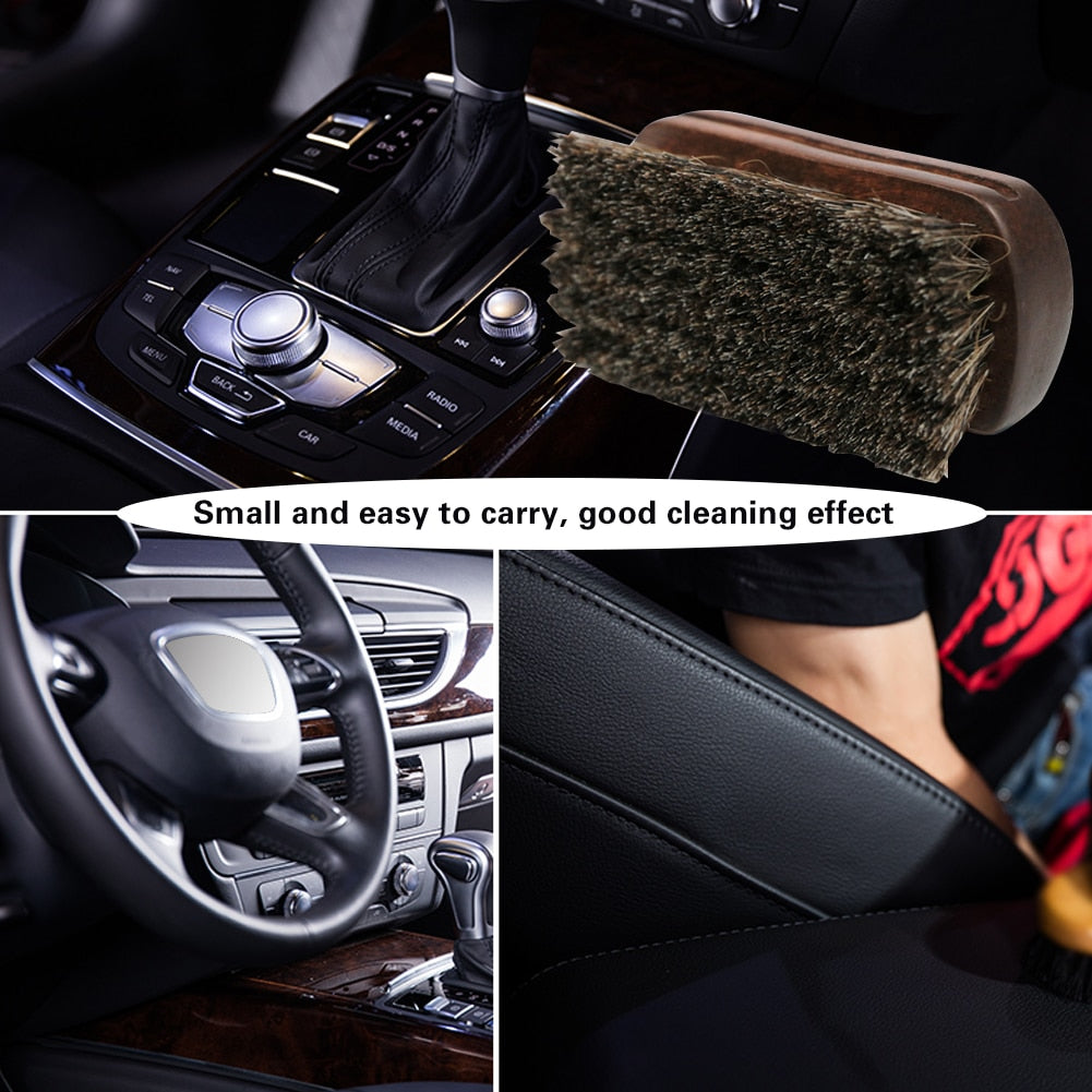 Soft Horsehair Leather Cleaning Brush by HitMyNeed