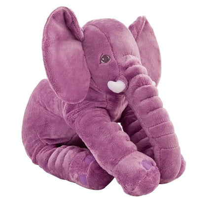 Soft Large Elephant Plush Toy for Kids & Babies purple 40cm by HitMyNeed