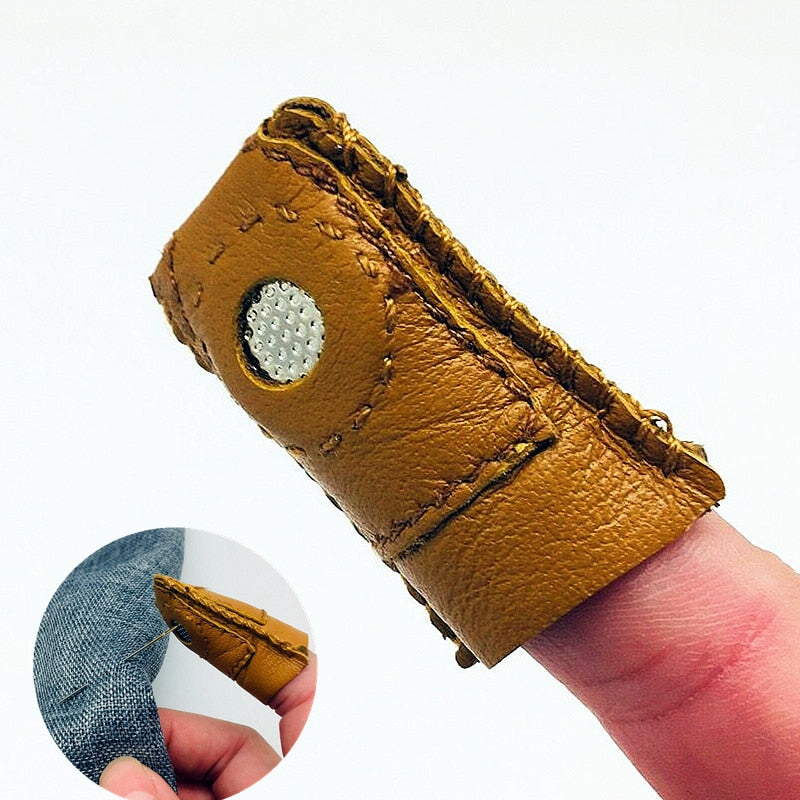 Soft Leather Thimble for Hand Sewing by HitMyNeed