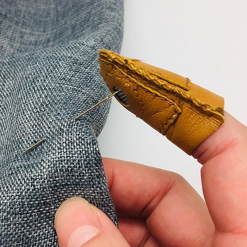 Soft Leather Thimble for Hand Sewing by HitMyNeed