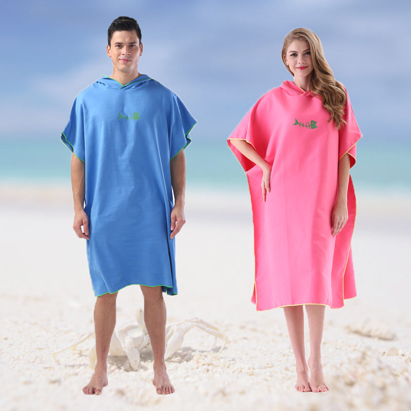 Soft Microfiber Beach Changing Poncho Robe by HitMyNeed