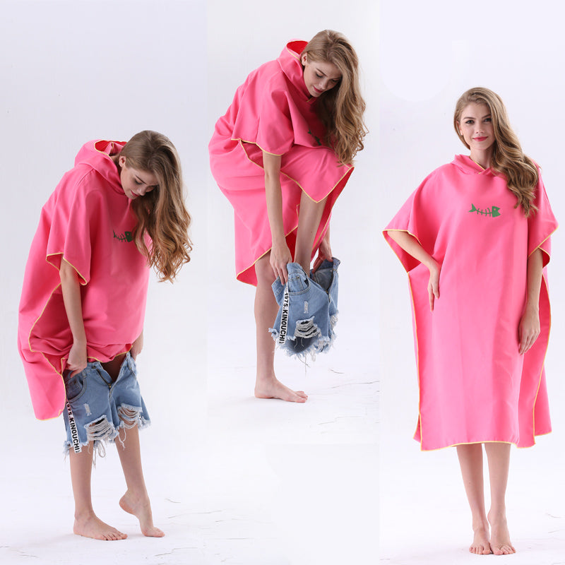 Soft Microfiber Beach Changing Poncho Robe by HitMyNeed