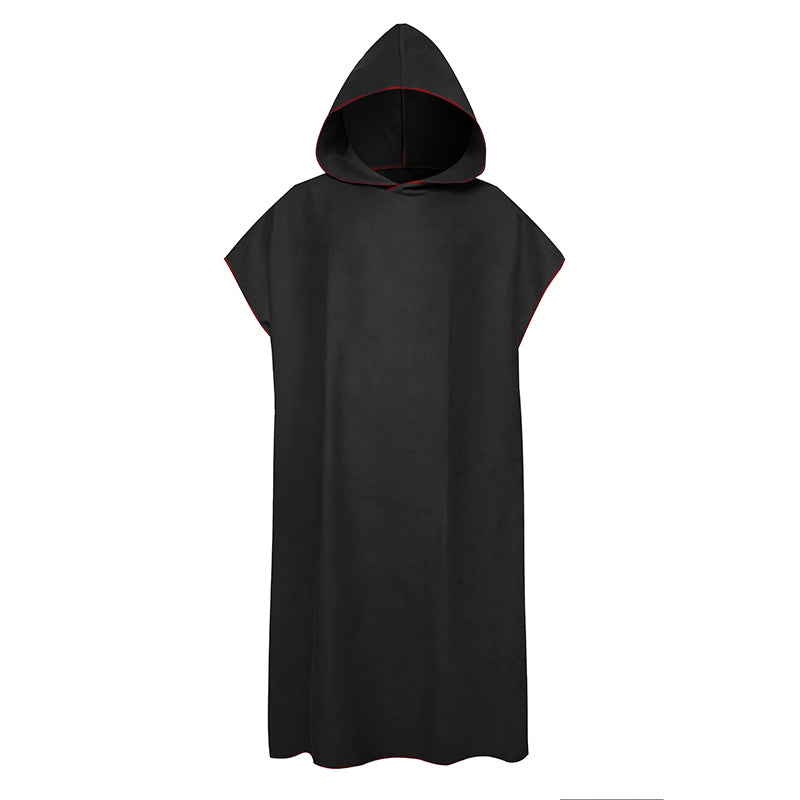 Soft Microfiber Beach Changing Poncho Robe black by HitMyNeed
