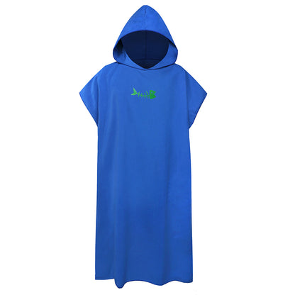 Soft Microfiber Beach Changing Poncho Robe blue by HitMyNeed