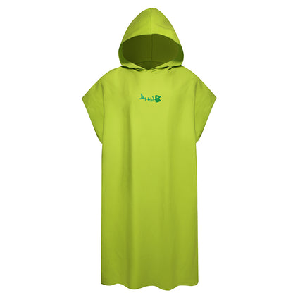 Soft Microfiber Beach Changing Poncho Robe green by HitMyNeed