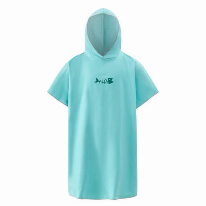 Soft Microfiber Beach Changing Poncho Robe mint-green by HitMyNeed