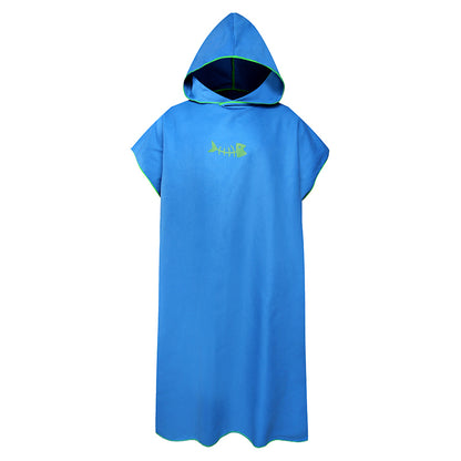 Soft Microfiber Beach Changing Poncho Robe sky-blue by HitMyNeed