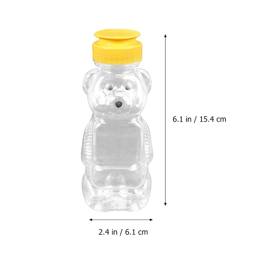 Soft Plastic Bear Honey Bottles 250ml (30 Pack) by HitMyNeed