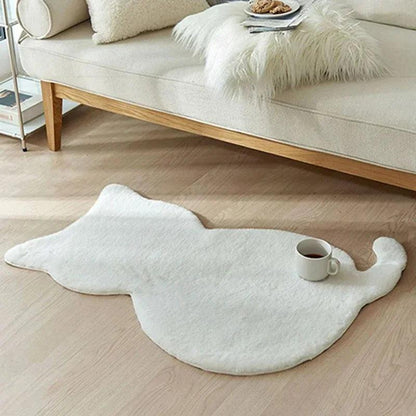 Soft Plush Cat Floor Mat, Non-Slip 47 x 93 cm by HitMyNeed