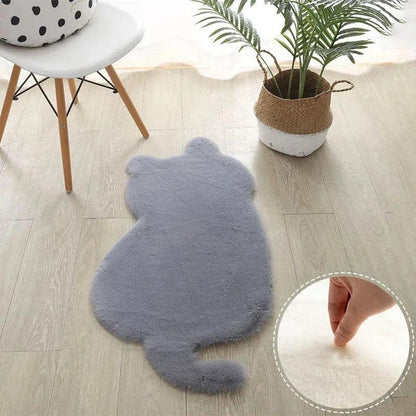 Soft Plush Cat Floor Mat, Non-Slip 47 x 93 cm area-rugs-grey by HitMyNeed