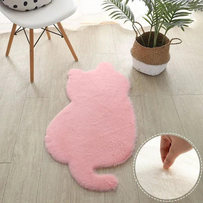 Soft Plush Cat Floor Mat, Non-Slip 47 x 93 cm area-rugs-pink by HitMyNeed