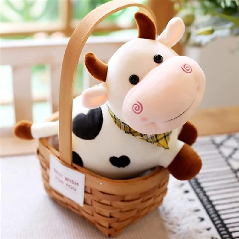 Soft Plush Cow Stuffed Animal Toy for Kids by HitMyNeed