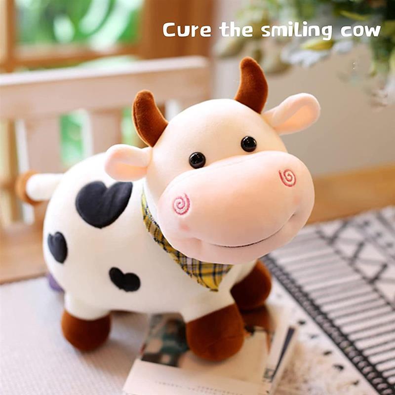 Soft Plush Cow Stuffed Animal Toy for Kids by HitMyNeed