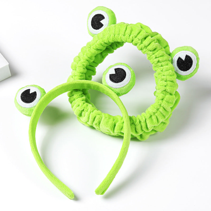 Soft Plush Frog Makeup Headband by HitMyNeed