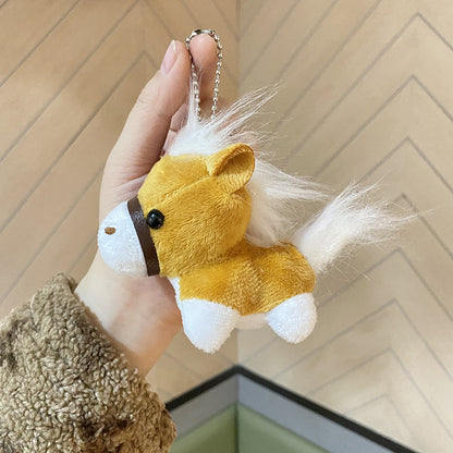 Soft Plush Horse Keychain Accessory by HitMyNeed