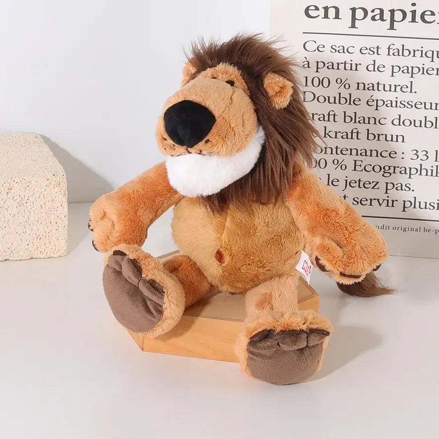 Soft Plush Lion Toy 25cm - Forest Animal for Kids by HitMyNeed