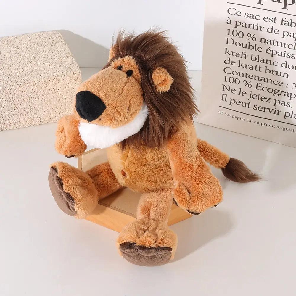 Soft Plush Lion Toy 25cm - Forest Animal for Kids by HitMyNeed