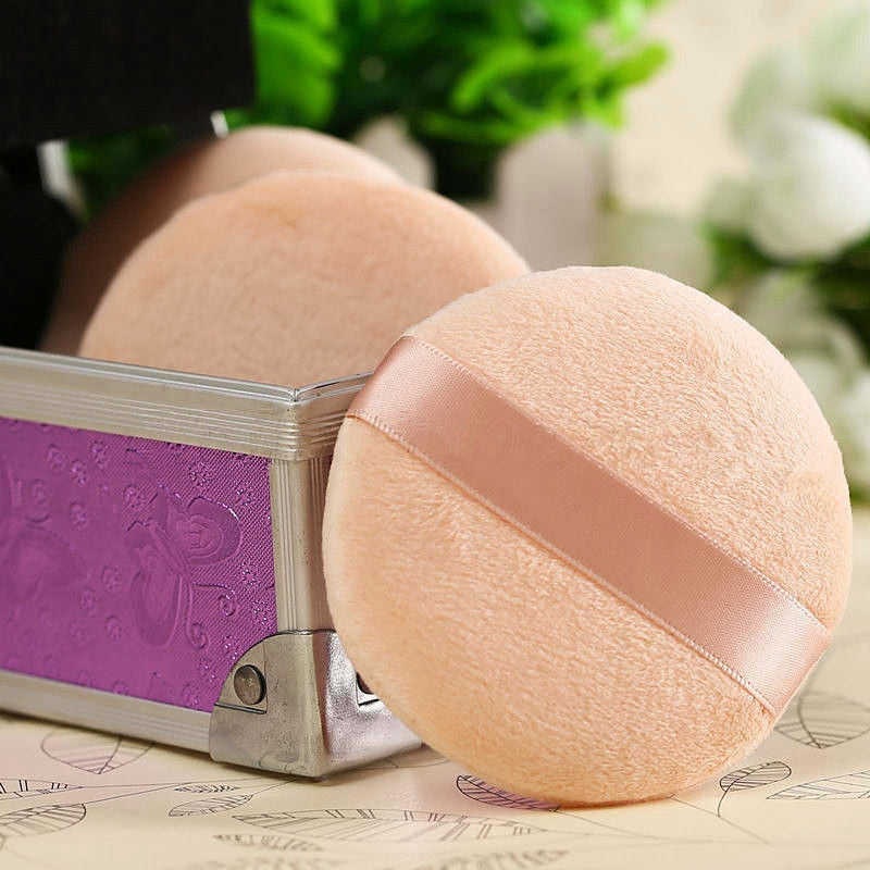 Soft Powder Puff Makeup Applicator Set (10 Pack) by HitMyNeed
