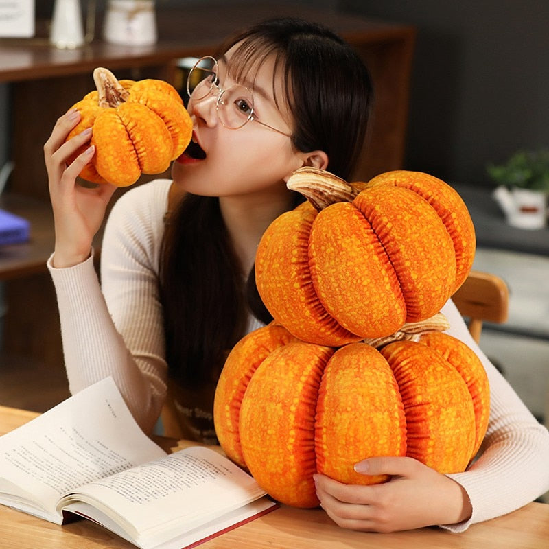 Soft Pumpkin Cushion Halloween Decor Pillow 15cm by HitMyNeed