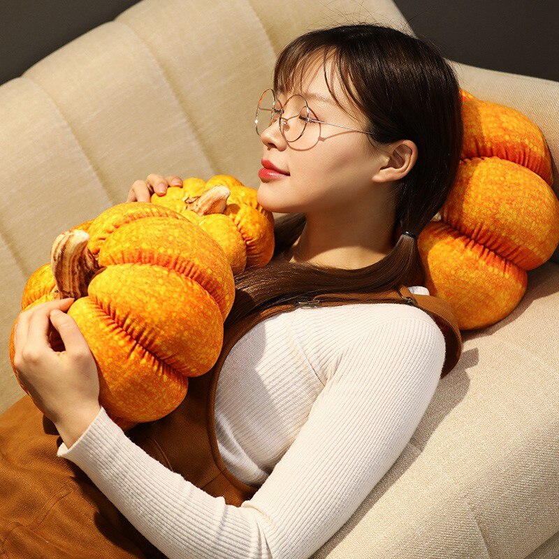 Soft Pumpkin Cushion Halloween Decor Pillow 15cm by HitMyNeed