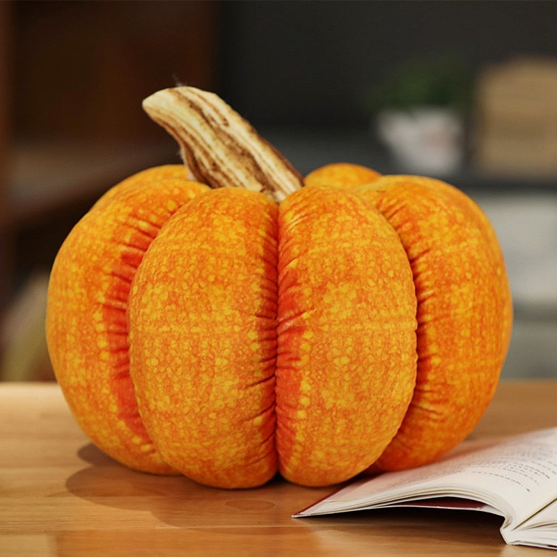 Soft Pumpkin Cushion Halloween Decor Pillow 15cm by HitMyNeed