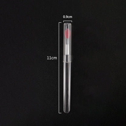 Soft Reusable Silicone Lip Applicator with Lid 1pcs-pink by HitMyNeed