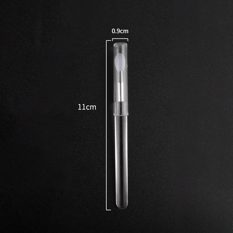Soft Reusable Silicone Lip Applicator with Lid 1pcs-transparent by HitMyNeed