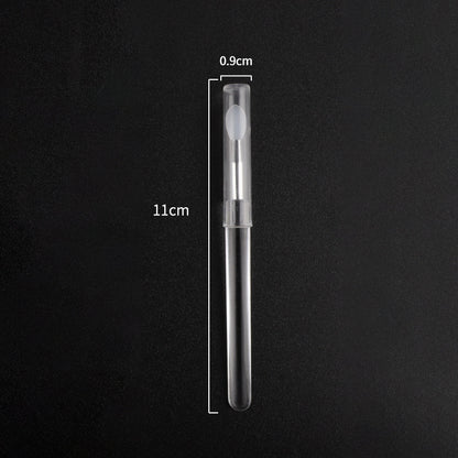 Soft Reusable Silicone Lip Applicator with Lid 1pcs-transparent by HitMyNeed