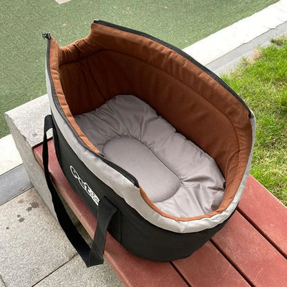 Soft-Sided Breathable Pet Travel Bag with Pad by HitMyNeed