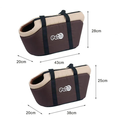 Soft-Sided Breathable Pet Travel Bag with Pad by HitMyNeed