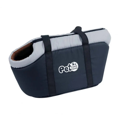 Soft-Sided Breathable Pet Travel Bag with Pad black l by HitMyNeed