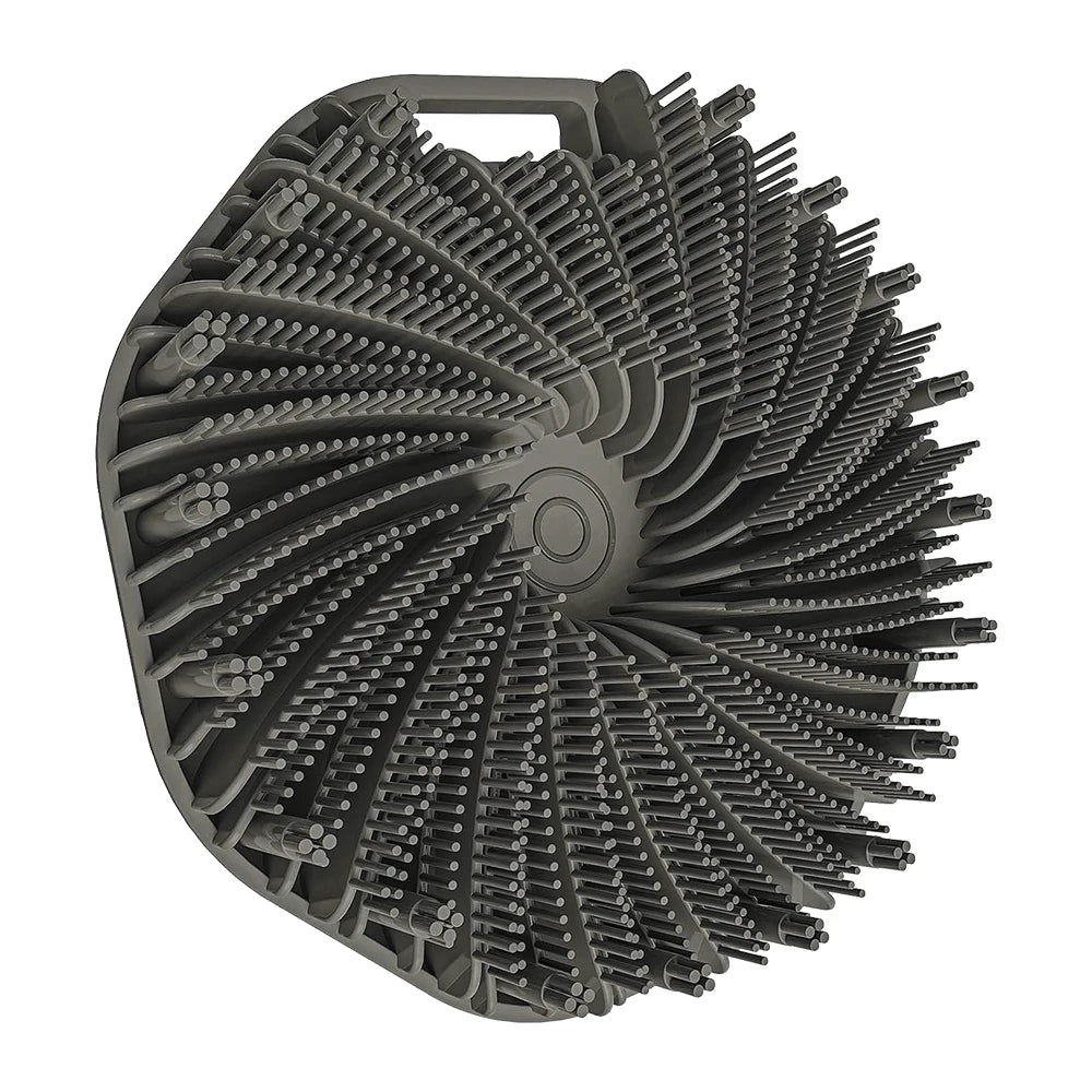 Soft Silicone Body Scrubber with Ergonomic Handle gj31-grey-2 by HitMyNeed