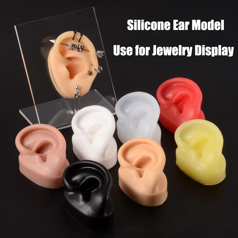 Soft Silicone Ear Piercing & Tattoo Practice Model by HitMyNeed