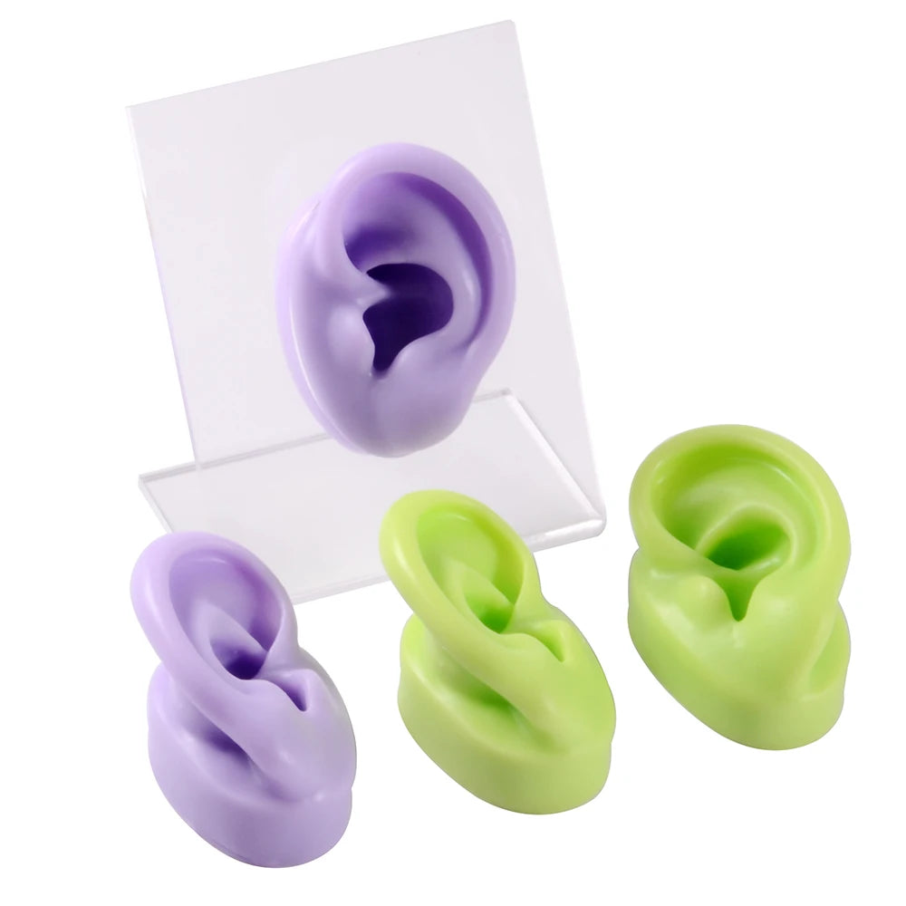Soft Silicone Ear Piercing & Tattoo Practice Model by HitMyNeed