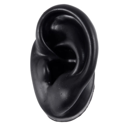 Soft Silicone Ear Piercing & Tattoo Practice Model black-left-ear by HitMyNeed