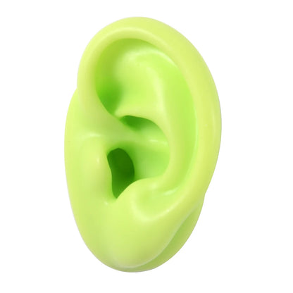 Soft Silicone Ear Piercing & Tattoo Practice Model green-left-ear by HitMyNeed